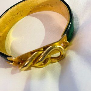 Vintage snake-skin bracelet